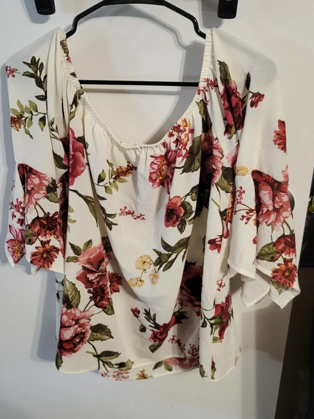 VINE & LOVE FLORAL BLOUSE SIZE L - Picture 2 of 7